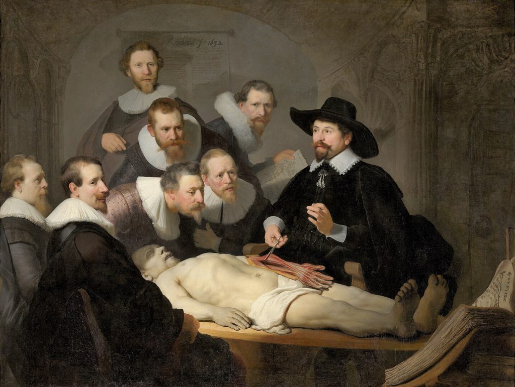 Rembrandt. De anatomische les van van Dr Nicolaes Tulp