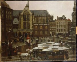1898 paardentram op de Dam Breitner