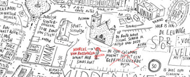 Marcel van Roosmalen watergraafsmeer Tekening van Jan Rothuizen