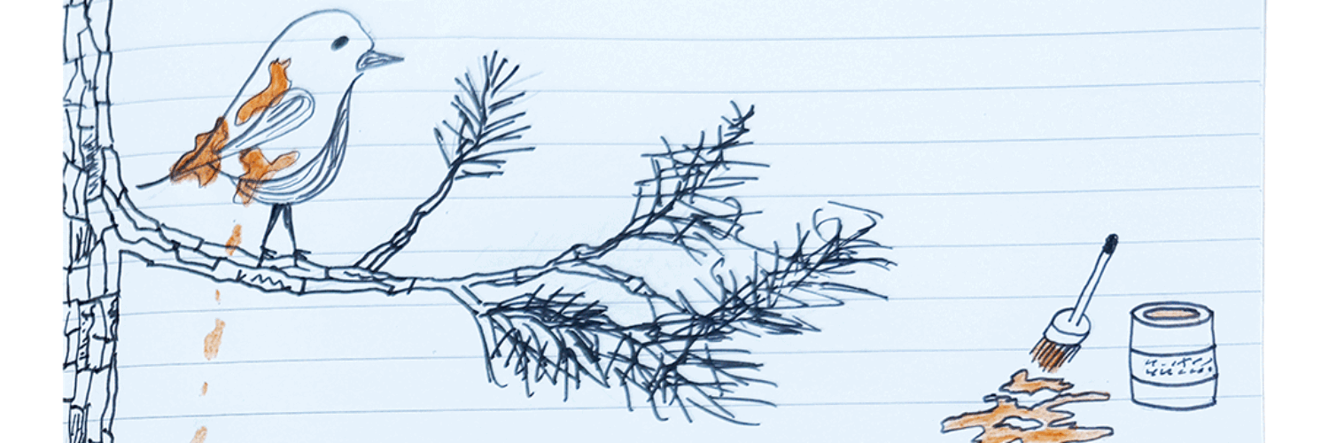 geverfde vogel kosiniski