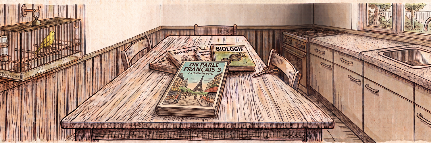 header keukentafel boekkaften nieuw schooljaar