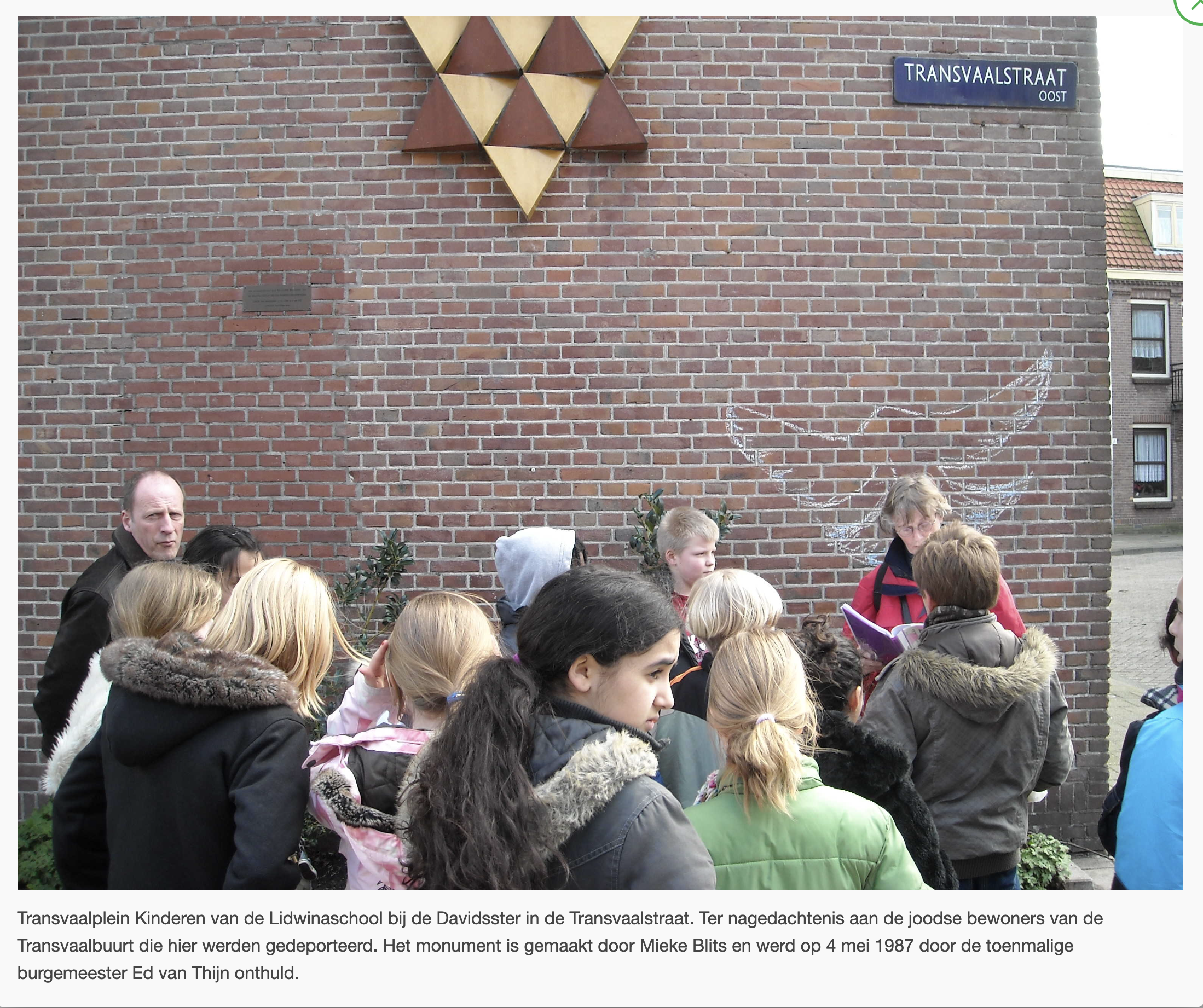 Transvaalstraat Davidster herdenking